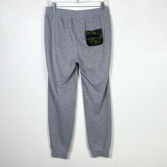 Silence + Noise Grey & Camo Print Sweatpant Joggers - Picture 3 of 5